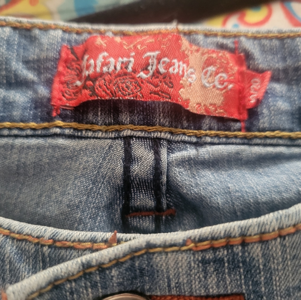 Jafari jeans with tiger embellished pockets!